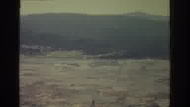 RHODES GREECE-1962: Aerial View of Barren Landscape