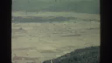 Rhodes Greece (1962): Above View Of Land With Mountains And Forestation With Strip