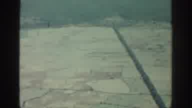 Rhodes Greece (1962): Aerial View Of Ice Covered Fields On A Clear Sunny Day