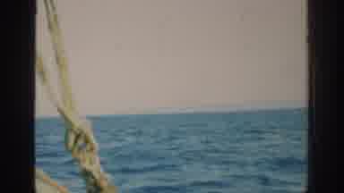 Rhodes Greece (1962): A Person On A Sailboat Records Hazy Footage Of The Water And
