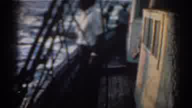 Rhodes Greece (1962): A Man On A Boat With Three Children Walking On The Beach