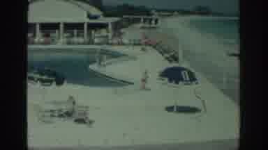 Rhodes Greece (1962): People Enjoying A Summer Day At A Swimming Pool By The Beach