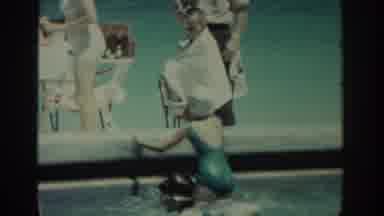 Rhodes Greece (1962): A Man With The Sea At His Back Points A Movie Camera As