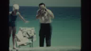 Rhodes Greece (1962): Some Members Family Relaxing And Filming A Little Girl
