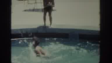 Rhodes Greece (1962): Kids Having Fun In The Pool