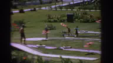 Rhodes Greece (1962): Children Playing In The Park At A Hotel In The Town