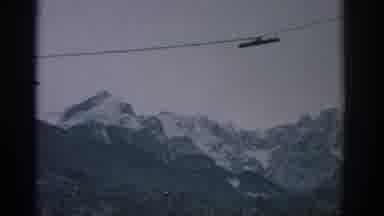 Munich Germany (1963): A Gondola Lift Starting From A Building In The Mountains