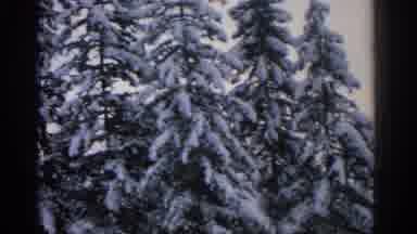 Munich Germany (1963): View Of Snow Covered Mountain And Trees On A Clear Winter