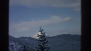 Munich Germany (1963): Clear Sky With Beautiful Green Trees And A Mountain Full Of