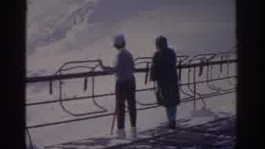 Munich Germany (1963): Woman Wearing White Hat Waves At Camera And Points To Fresh