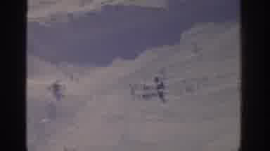 Munich Germany (1963): High Up View Of Snow Covered Ground With People Or Animals
