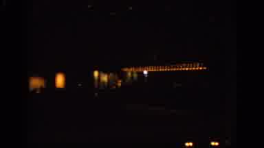 WARSAW POLAND-1963: Dark Night View Of A Casino House