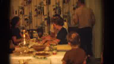 Zurich Swizterland (1963): Father Walks To Head Of Table Carrying A Plate For A