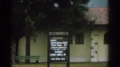Zurich Switzerland-1963: Sign at Garnet Chapel Listing Services