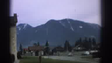 Zurich Swizterland (1963): Small Town With Mountain View