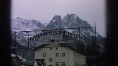 Zurich Swizterland (1963): United States Army Building And Surrounding Snowy