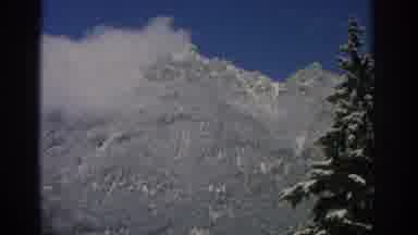 Zurich Swizterland (1963): Wonderful Mountain Peak Covered By Cotton-Like Clouds