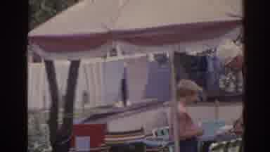 Florida USA (1962): View Of Clothes Hanging From Clothesline On A Sunny Day