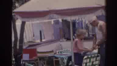 Florida USA (1962): A Grandfather Is Teaching His Granddaughter How To Prep Food