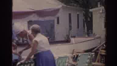 Florida USA (1962): Child Makes Funny Faces At Family Party