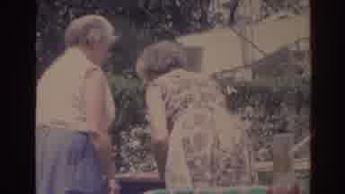 Florida USA (1962): Family Has Fun In The Backyard Of Their Beautiful Green Garden