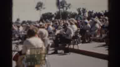 Florida USA (1962): Audience Waiting For The Race To Start