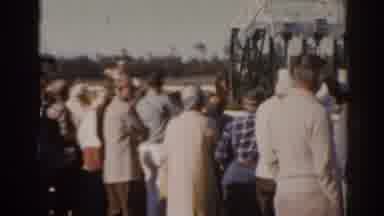 Florida USA (1962): People Are Bartering At Racecourse To See Horse Race