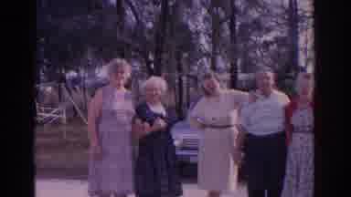 Florida USA (1962): Well Dressed Family Assembled Near Cars For Family Photo