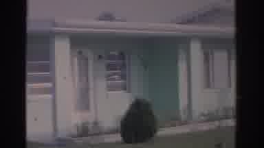 Florida USA (1962): Blue House With White Trim Three Women Standing In Front