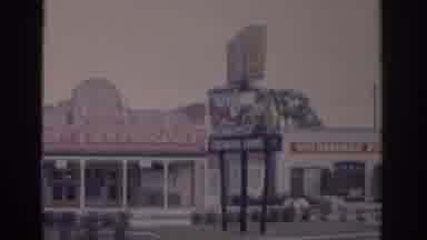 Florida USA (1962): View Of Red And Yellow Revolving Music Fair Sign On A Sunny