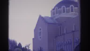 Florida USA (1962): A Big Church And A Reverend With Another Peoples Outside