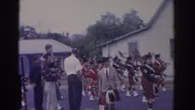 Florida USA (1962): Men With Their Bagpipes In Traditional Scottish Parade