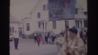 Florida USA (1962): Religious Holiday Parade Through Main Part Of Town