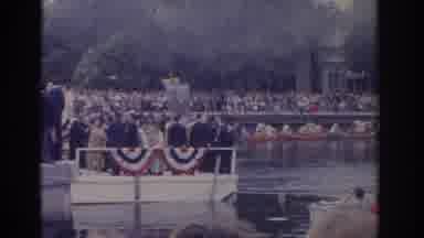 Florida USA (1962): Many People On A Boat Looking Like A Holiday Men And Women