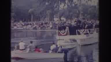 Florida USA (1962): The Begging Of An Old Fashion Swimming Race In Front Of A