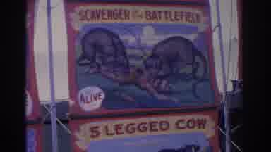 Florida USA (1962): Freak Animal Circus Alive Half Rat Rabbit Poster Scavenger