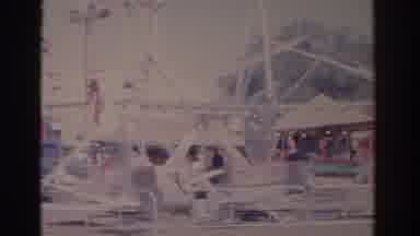 Florida USA (1962): View Of Amusement Park Rides On A Bright Sunny Day