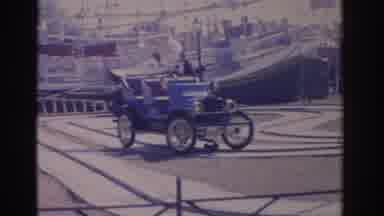 Florida USA (1962): Carts Driving On Path With Passengers In The Two Seats