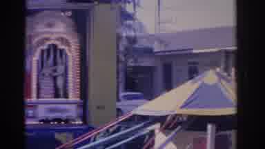 Florida USA (1962): Carnival At School We See A Set Up For A Tent And Some