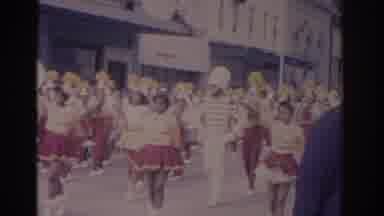 Florida USA (1962): A Parade With White Men On Horses And Black People Playing