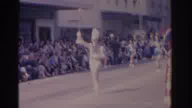 Florida USA (1962): A Great And Beautiful Parade With Men And Women And A Large