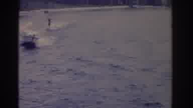 Florida USA (1962): Person Being Pulled By Speedboat