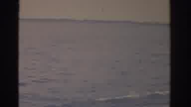 Florida USA (1962): View Of Lake Showing Trees In Distance And Person Water Skiing