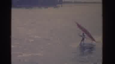 Florida USA (1962): Man Paddle Boarding Women Moving On Water