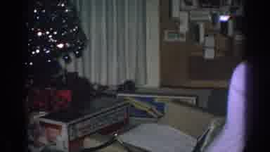 Gary Indiana (1962): Sparkly Christmas Tree Large Presents Strewn On Floor