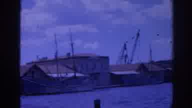 Izmir Turkey (1962): Camera Pans Across The Water And Captures The Buildings The
