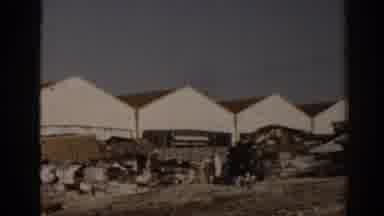 Izmir Turkey (1962): Footage Of An Open Sky With Several Sheds