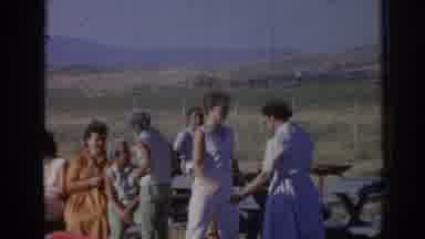 Izmir Turkey (1962): Group Of People Having Fun And Dancing Outdoors
