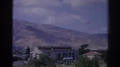 Izmir Turkey (1962): Using Raw Film Reel Shows A Panning View Of A Mountain