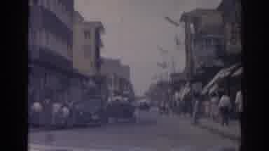Izmir Turkey (1962): Lively Streets Full Of Patrons Looking To Shop While Cars And